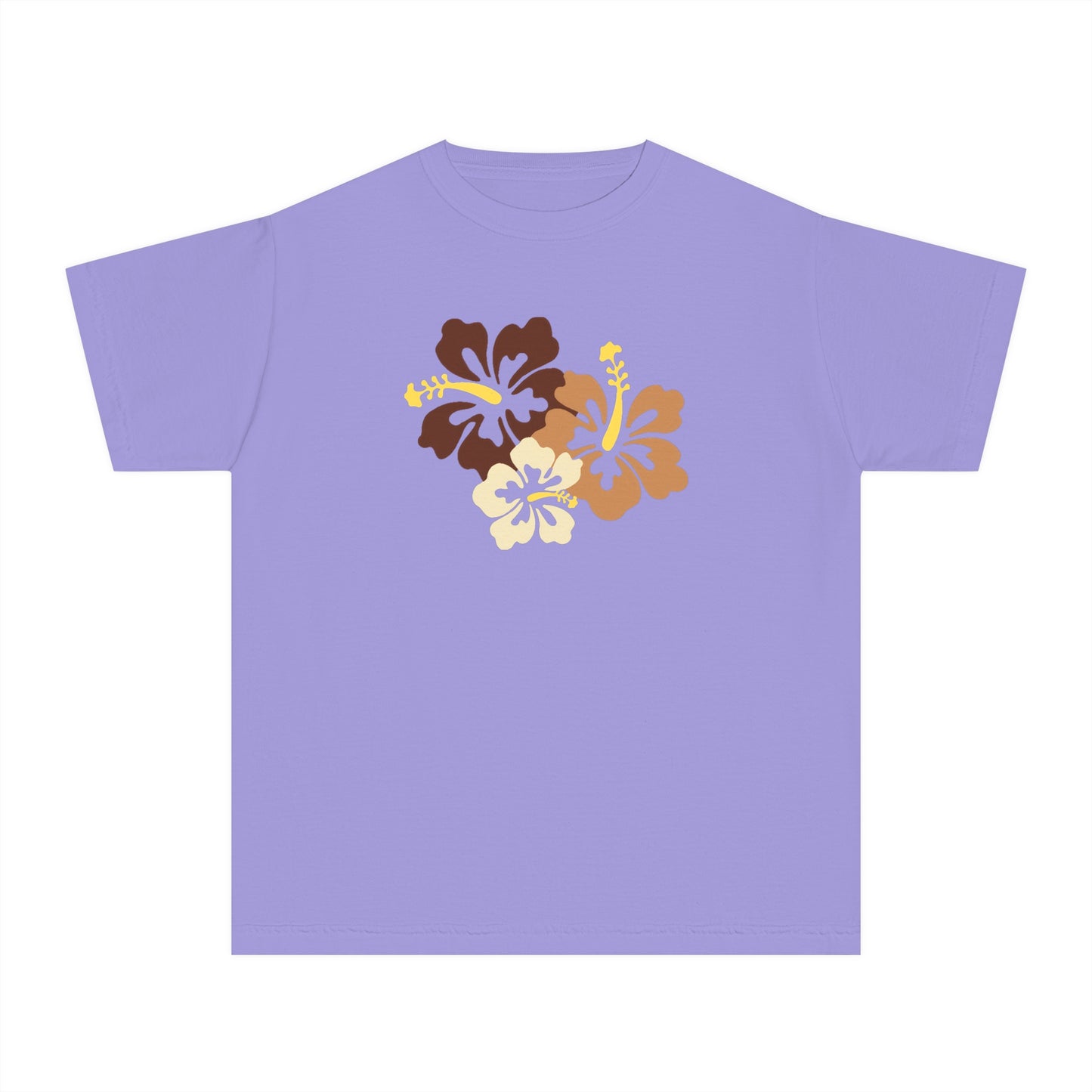 Brown Hibiscus Baby Tee