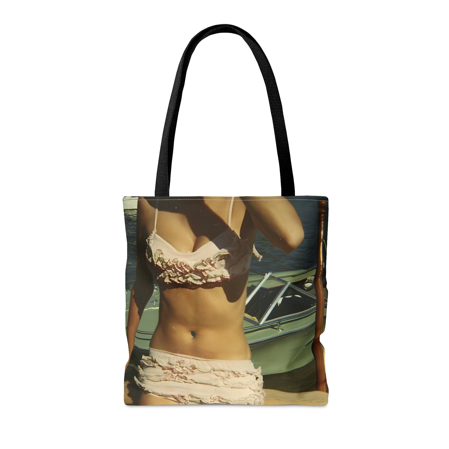 Pink Ruffled Bikini Tote
