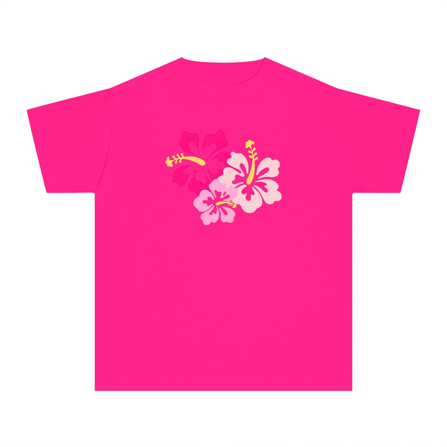 Pink Hibiscus Baby Tee