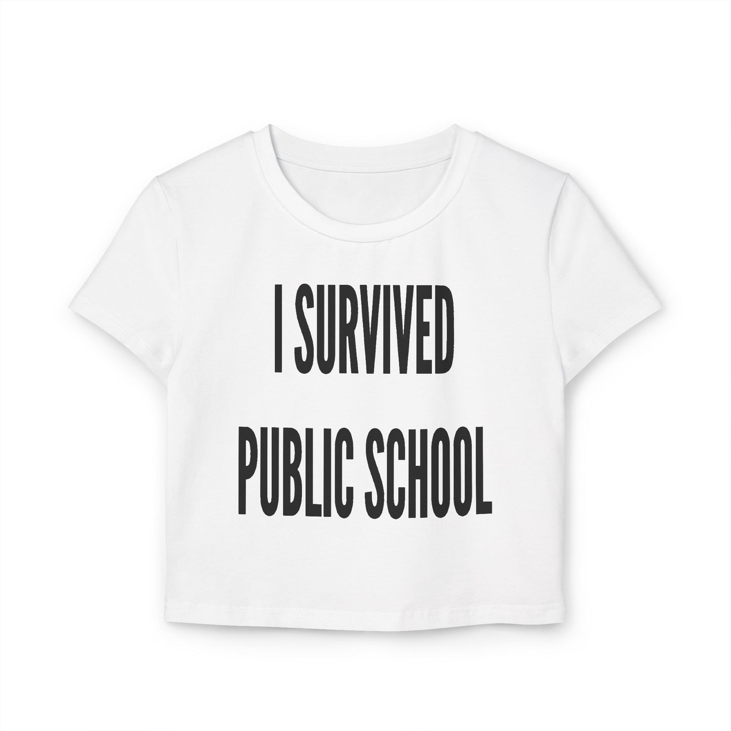 I Survived Public School Organic Cotton Baby Tee