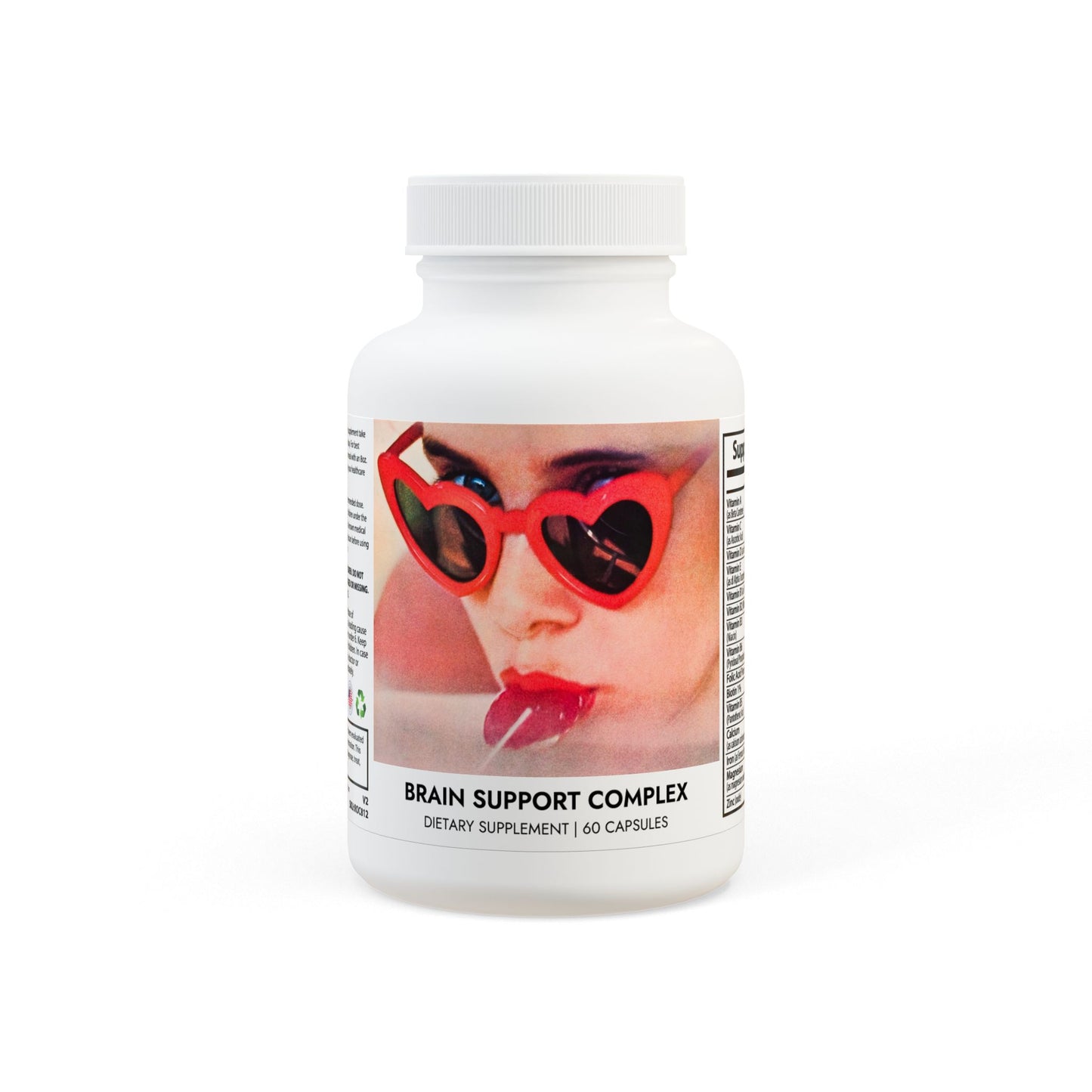 Red Heart Sunglasses Brain Support Complex Supplement