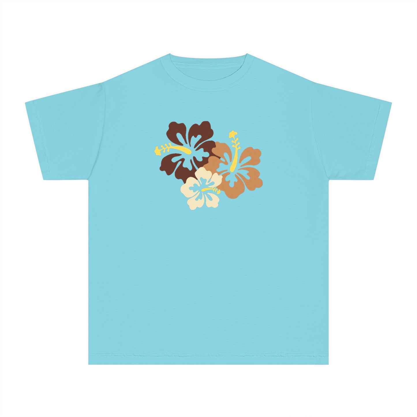 Brown Hibiscus Baby Tee