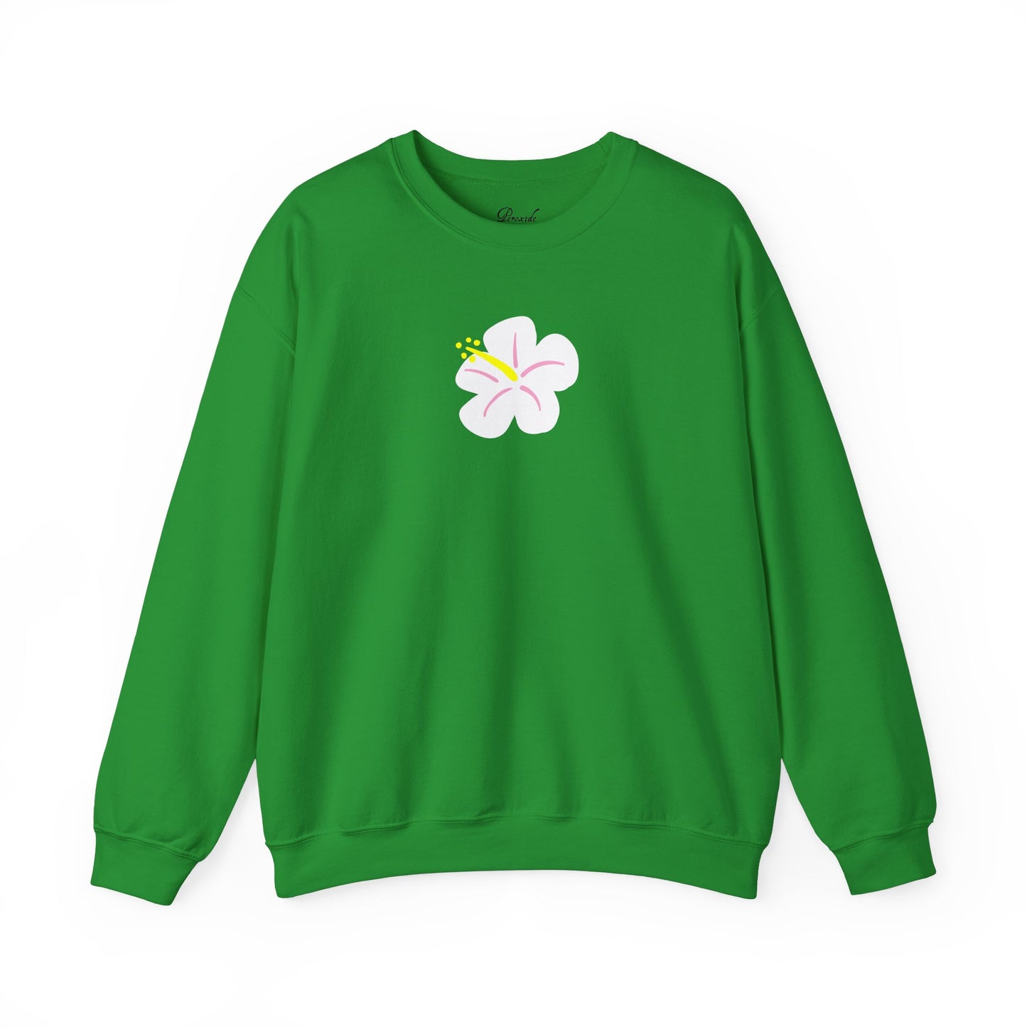 White Hibiscus Sweatshirt