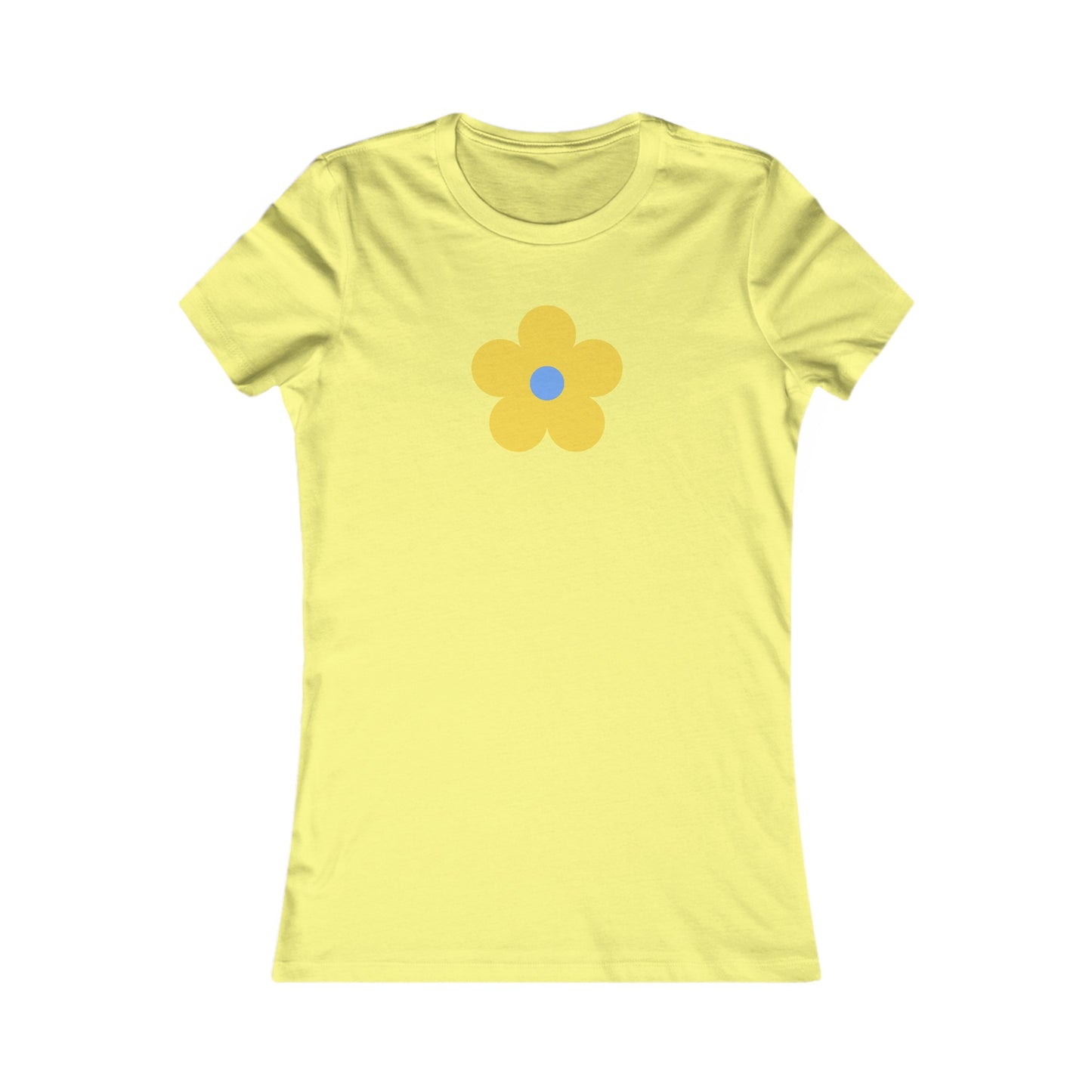 Yellow Flower Slim Fit Tee