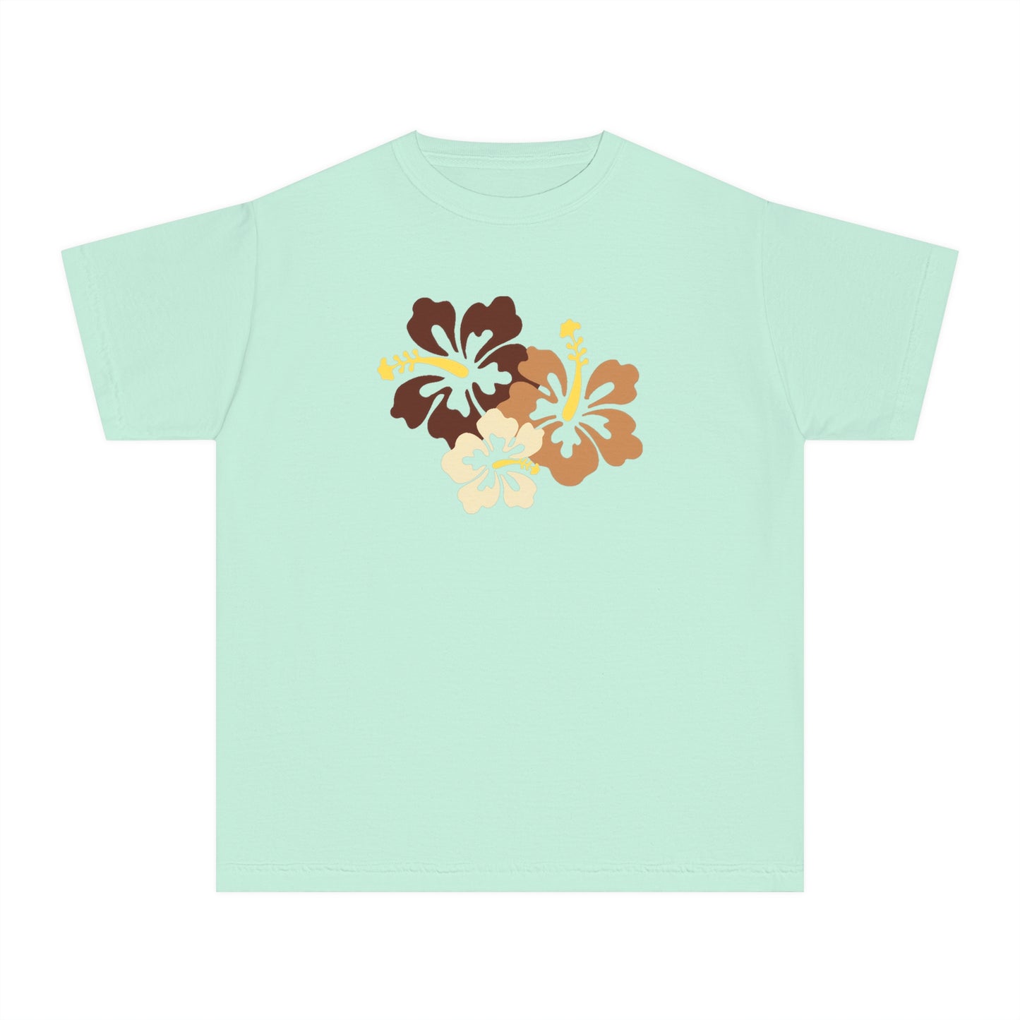 Brown Hibiscus Baby Tee
