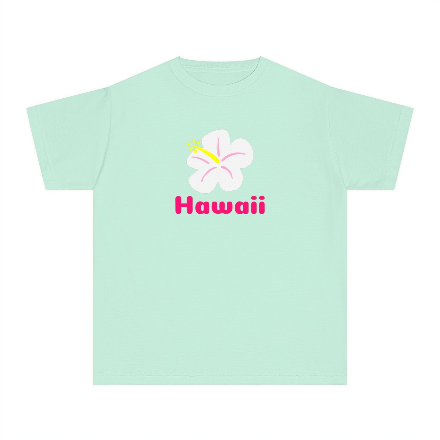 Hawaii White Hibiscus Baby Tee