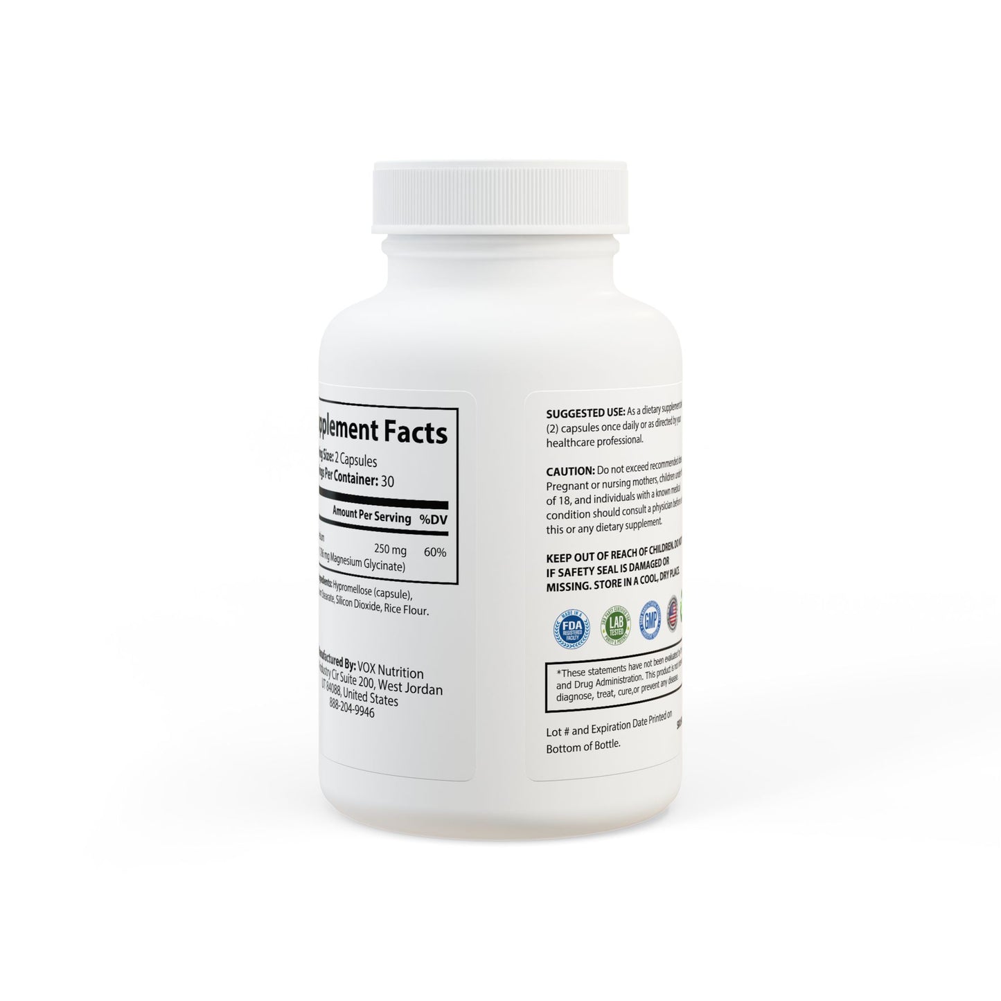 Flower Power Magnesium Glycinate Supplement