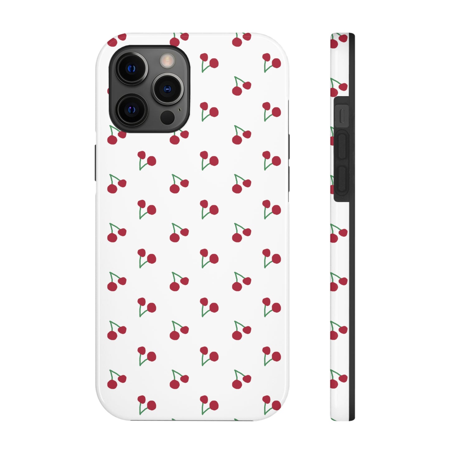 Cherry Print Tough Phone Case