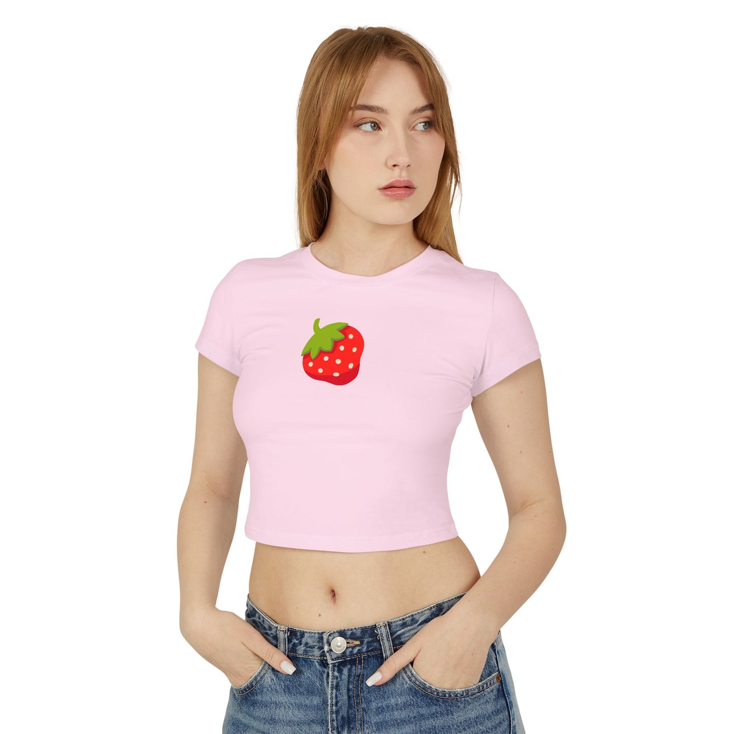 Strawberry Emoji Organic Cotton Baby Tee