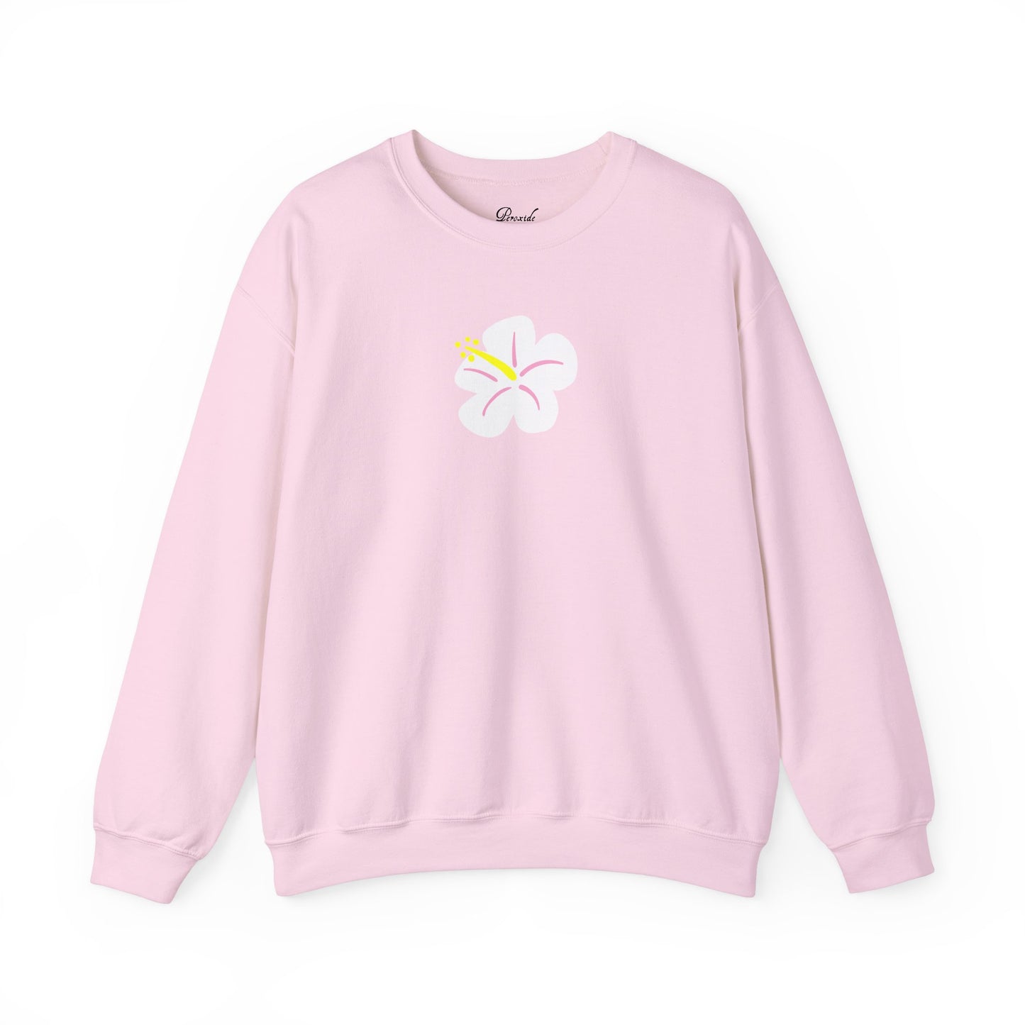 White Hibiscus Sweatshirt