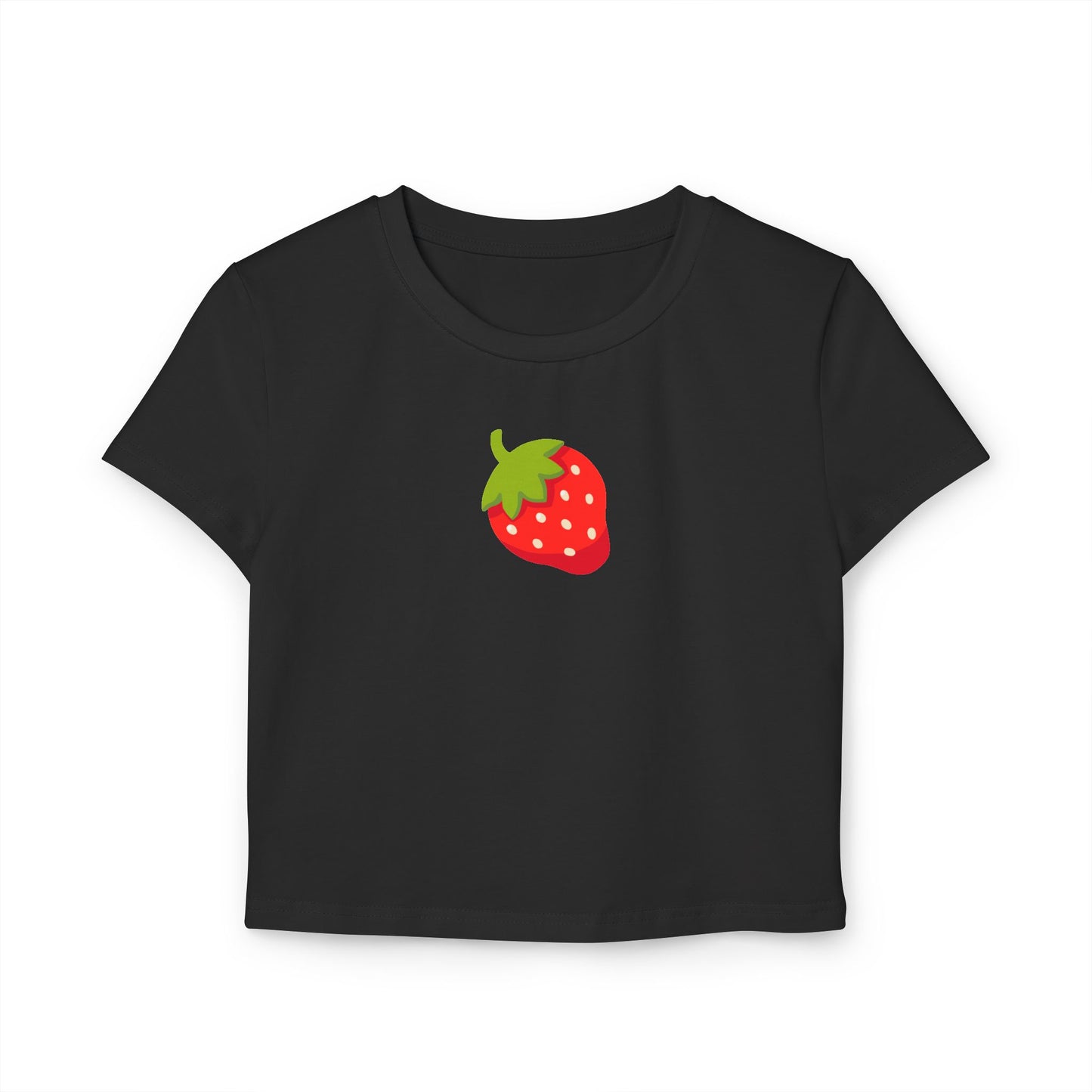 Strawberry Emoji Organic Cotton Baby Tee