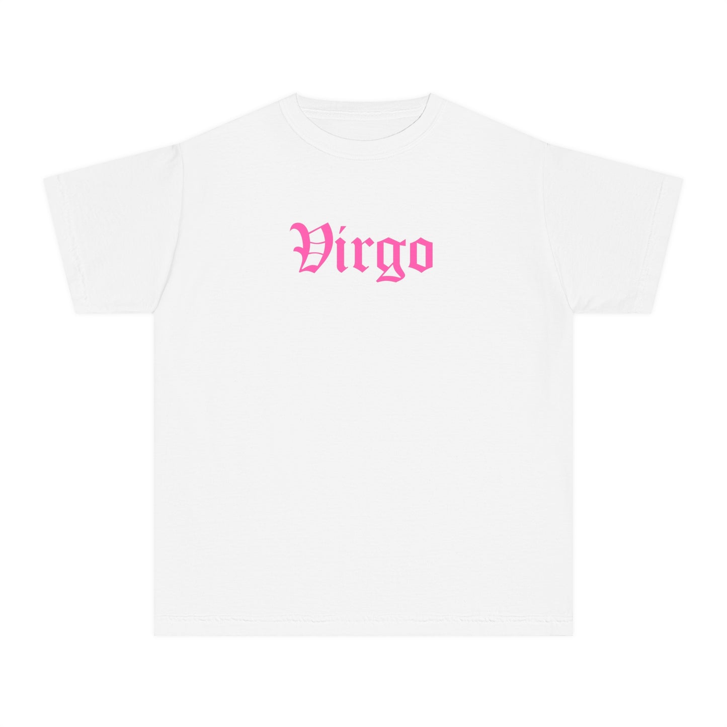 Virgo Pink Text Baby Tee