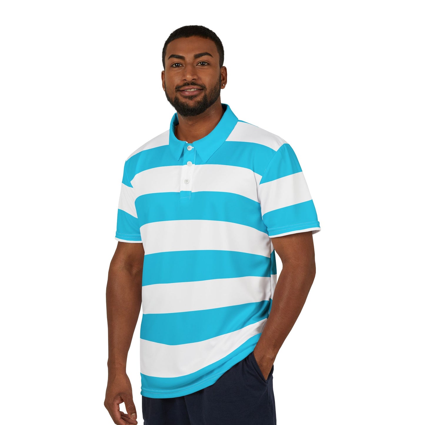 Boyfriend Blue Stripes Polo Shirt