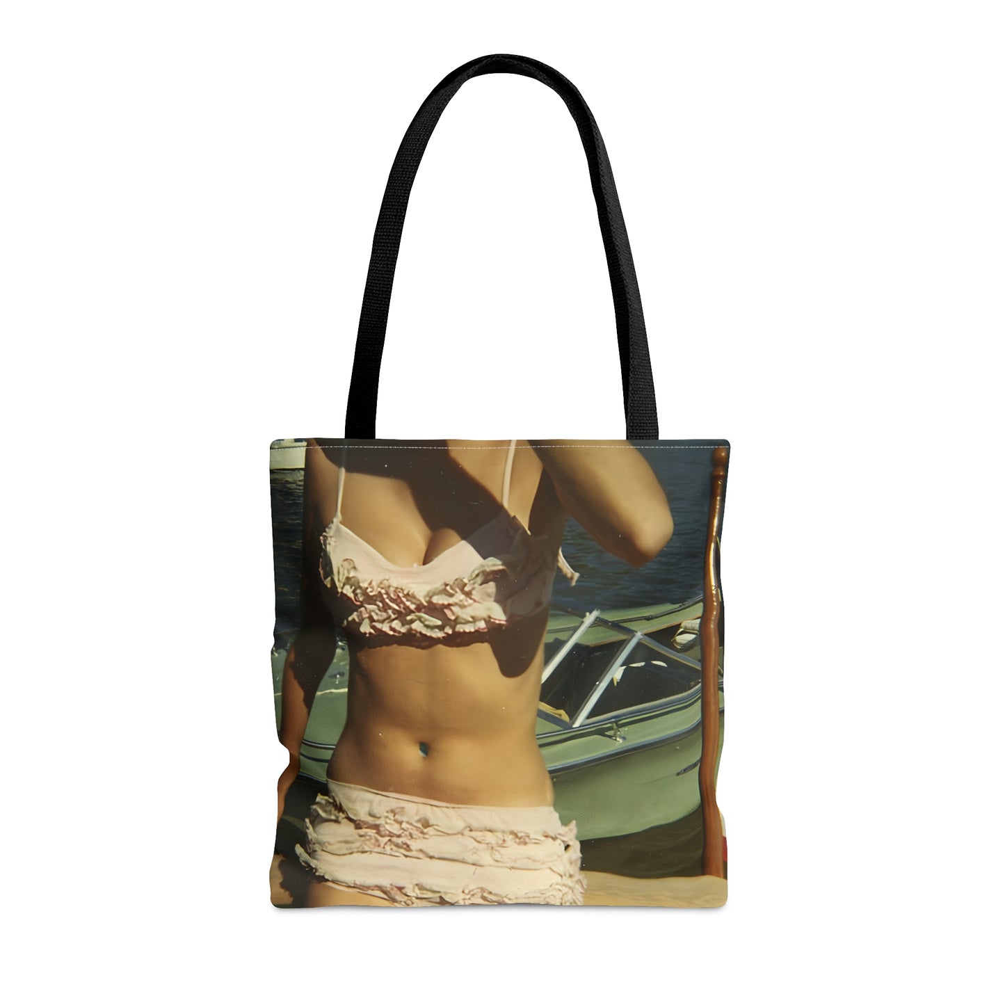Pink Ruffled Bikini Tote