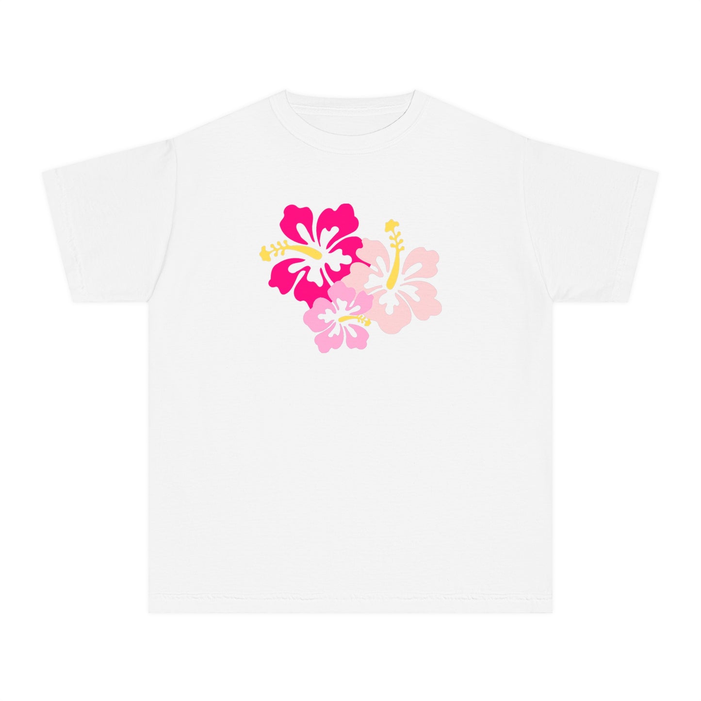 Pink Hibiscus Baby Tee