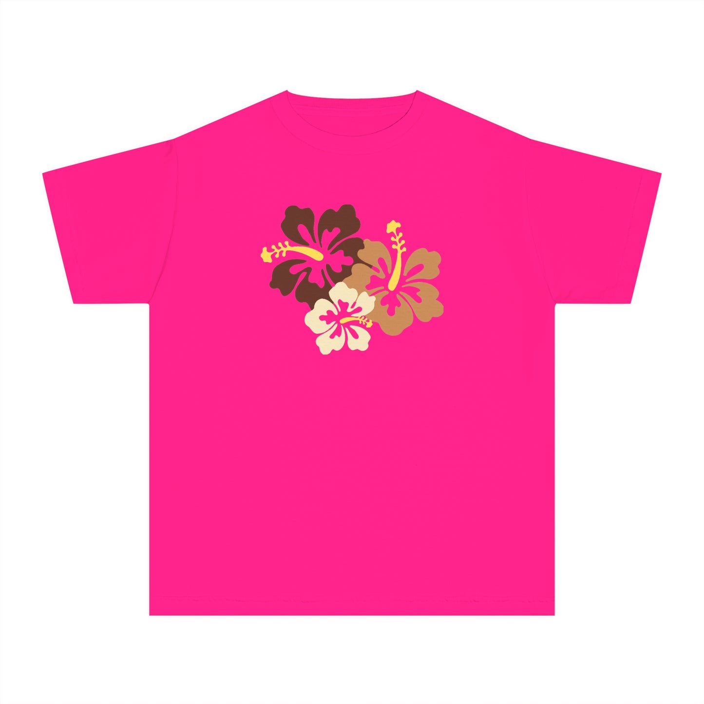 Brown Hibiscus Baby Tee