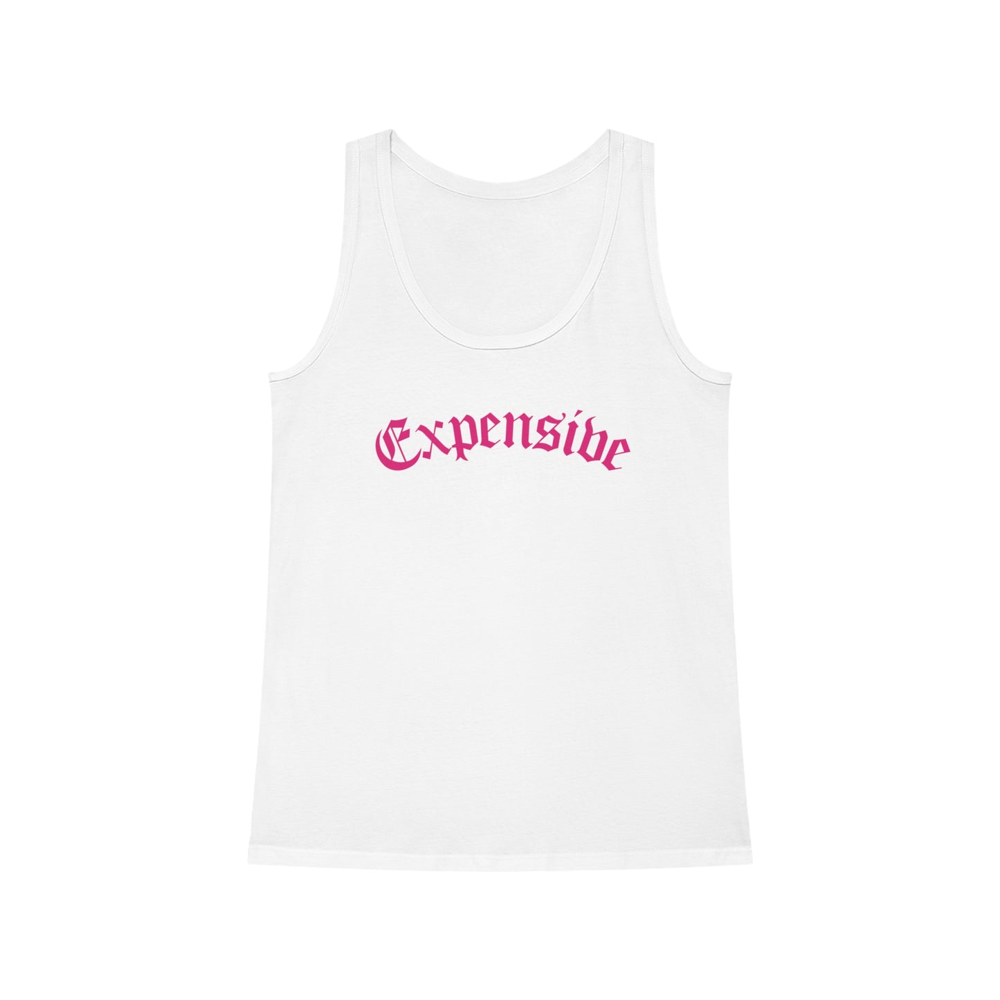 Expensive Pink Text Sleeveless Top