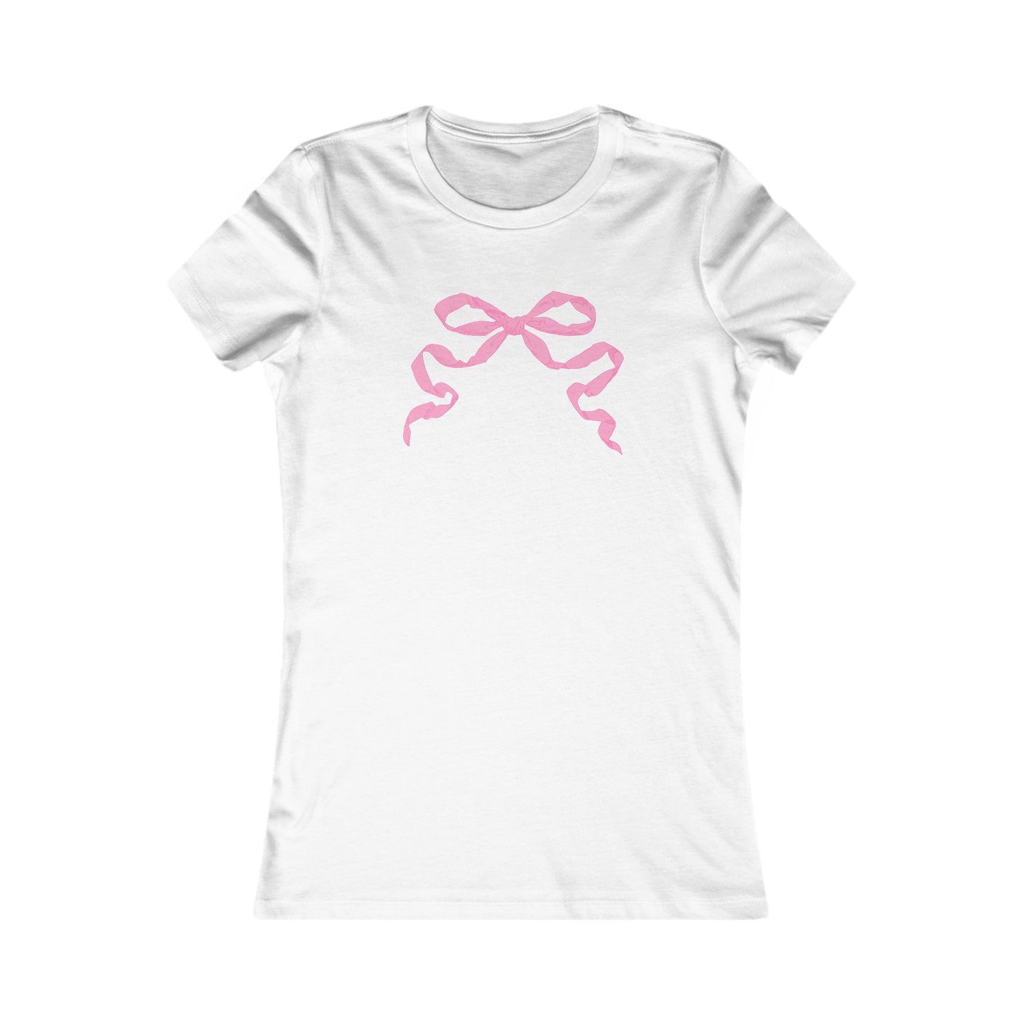 Pink Bow Slim Fit Tee