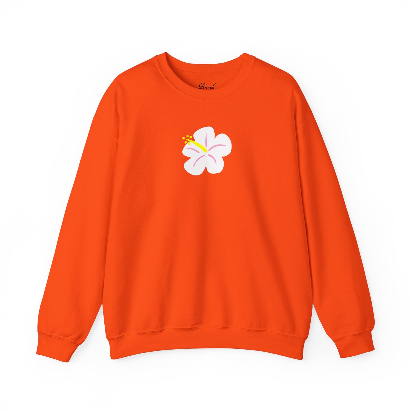 White Hibiscus Sweatshirt