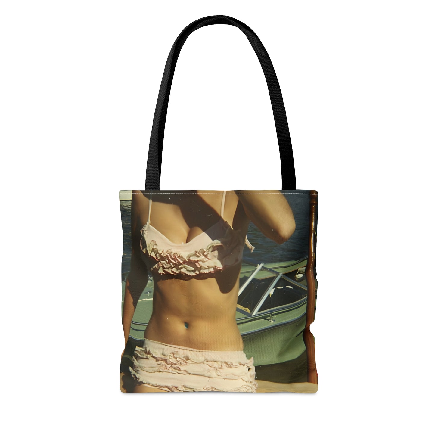 Pink Ruffled Bikini Tote