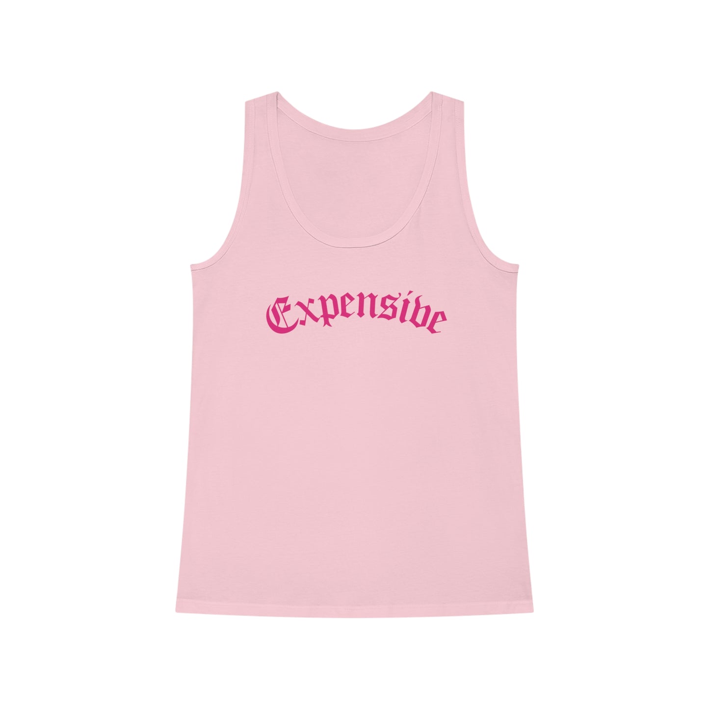 Expensive Pink Text Sleeveless Top