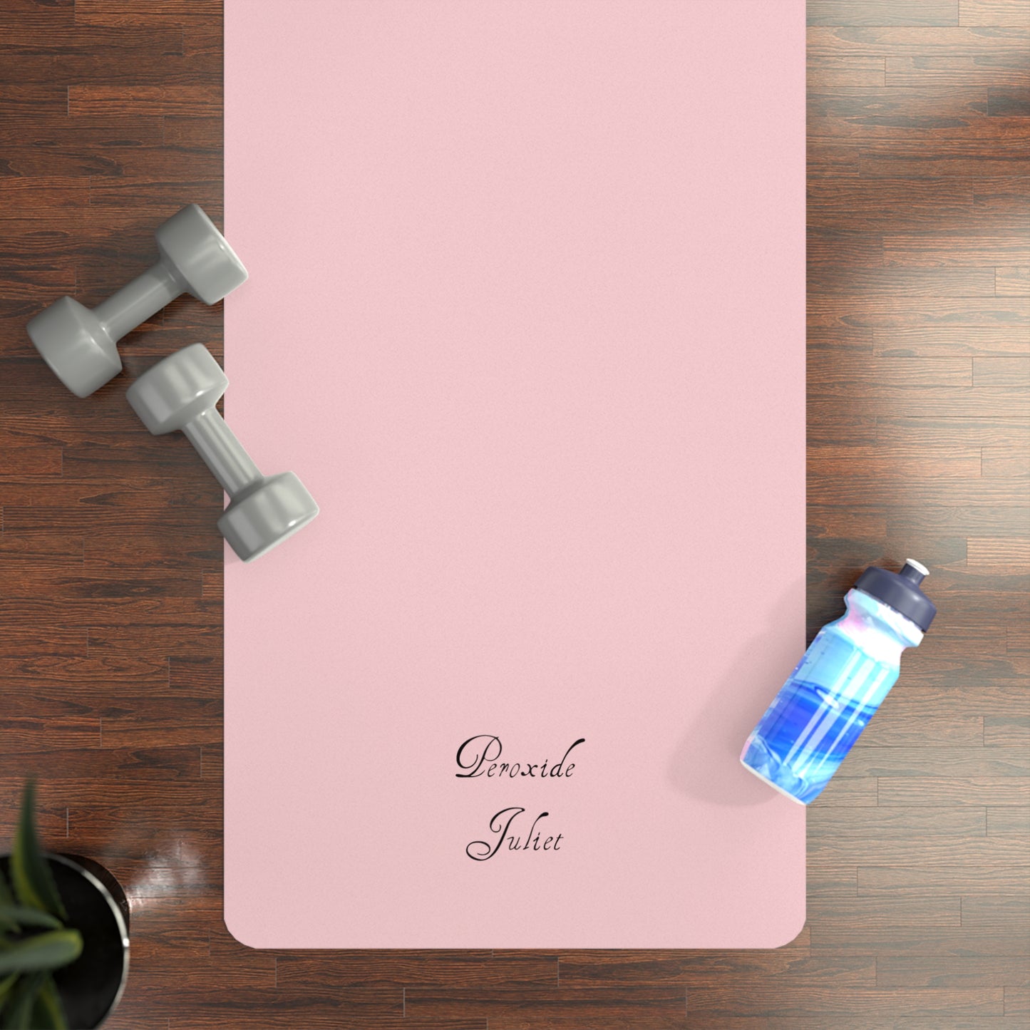 Peroxide Juliet Logo Blush Pink Yoga Towel