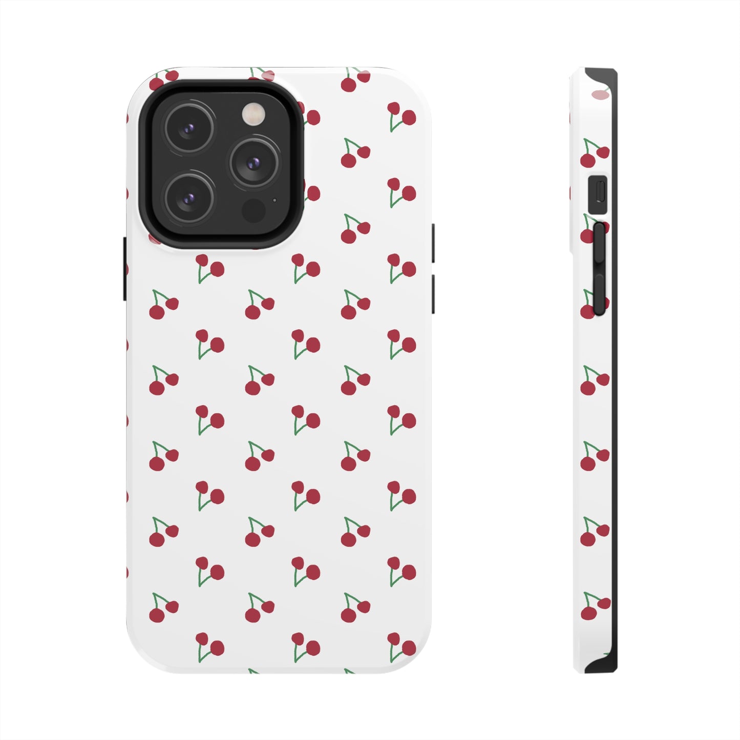 Cherry Print Tough Phone Case