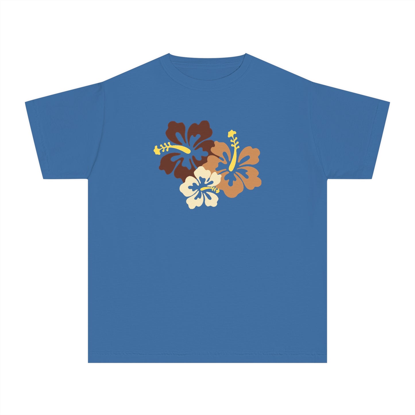 Brown Hibiscus Baby Tee
