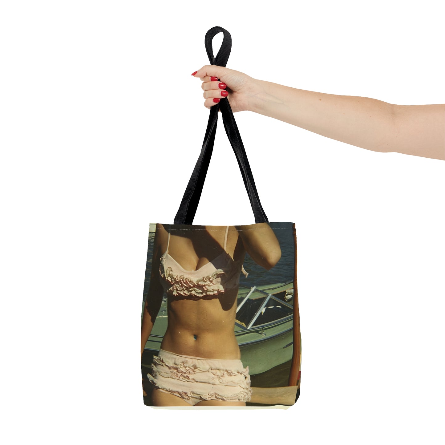 Pink Ruffled Bikini Tote