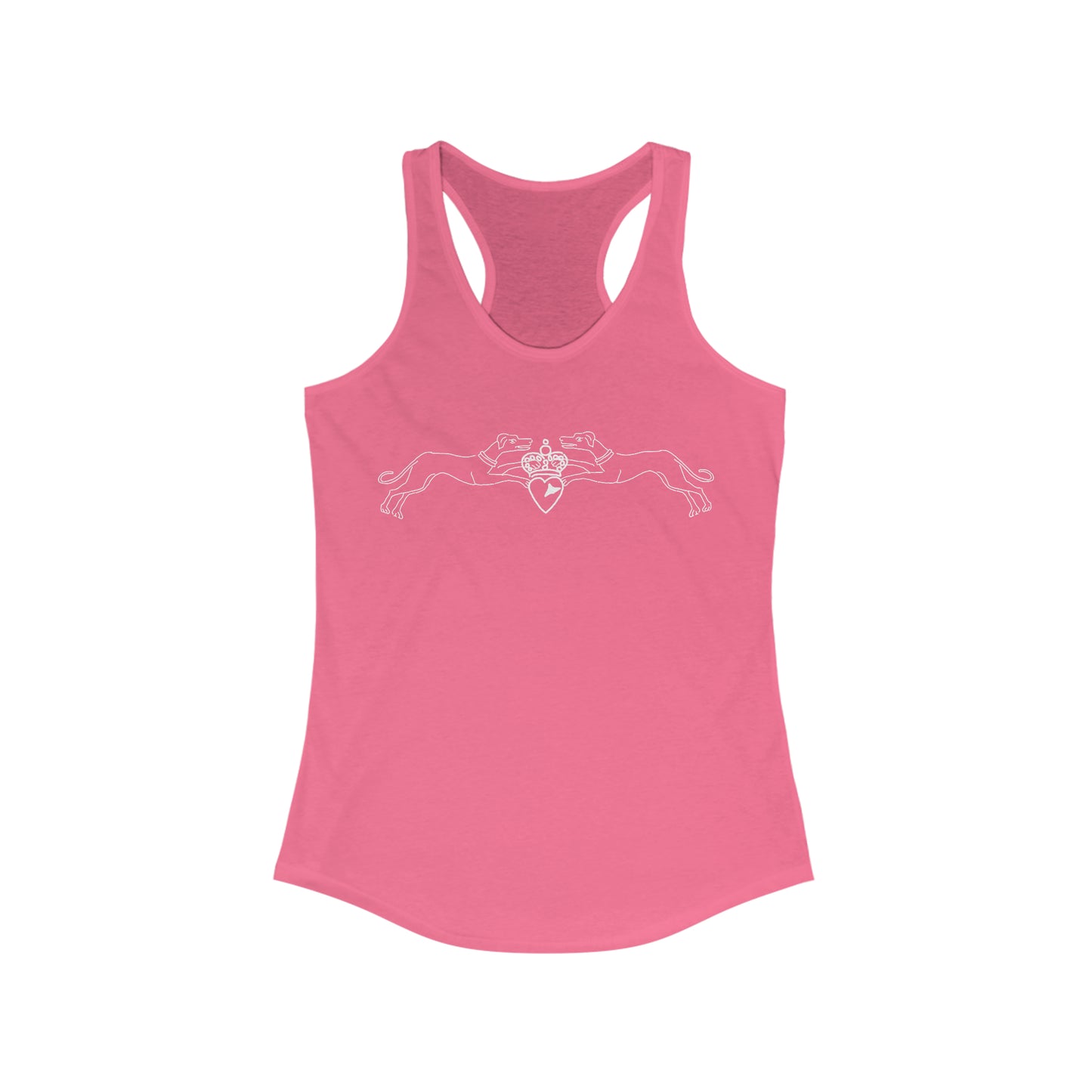 Greyhounds and Heart Racerback Tank