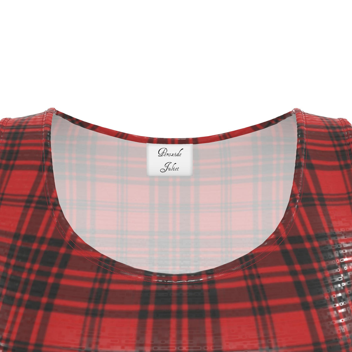 Red and Black Plaid Dress