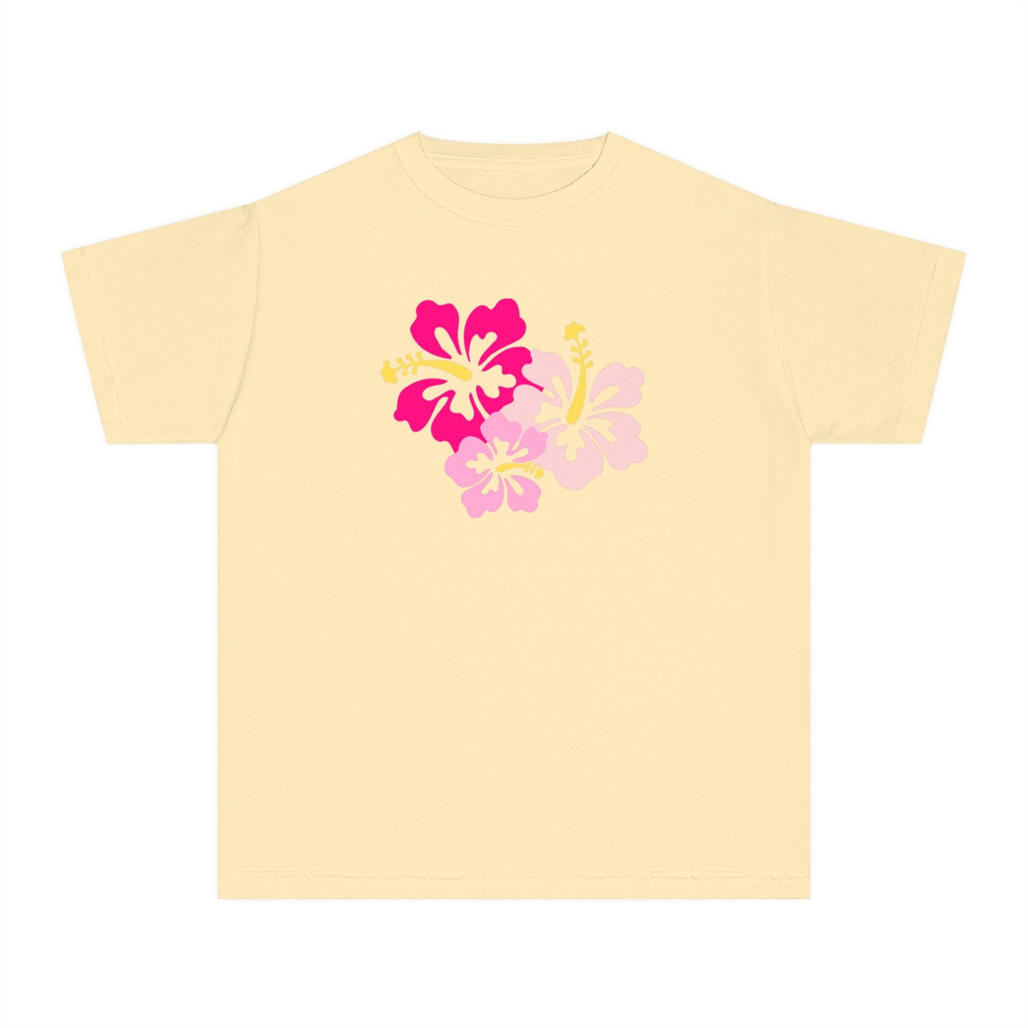 Pink Hibiscus Baby Tee