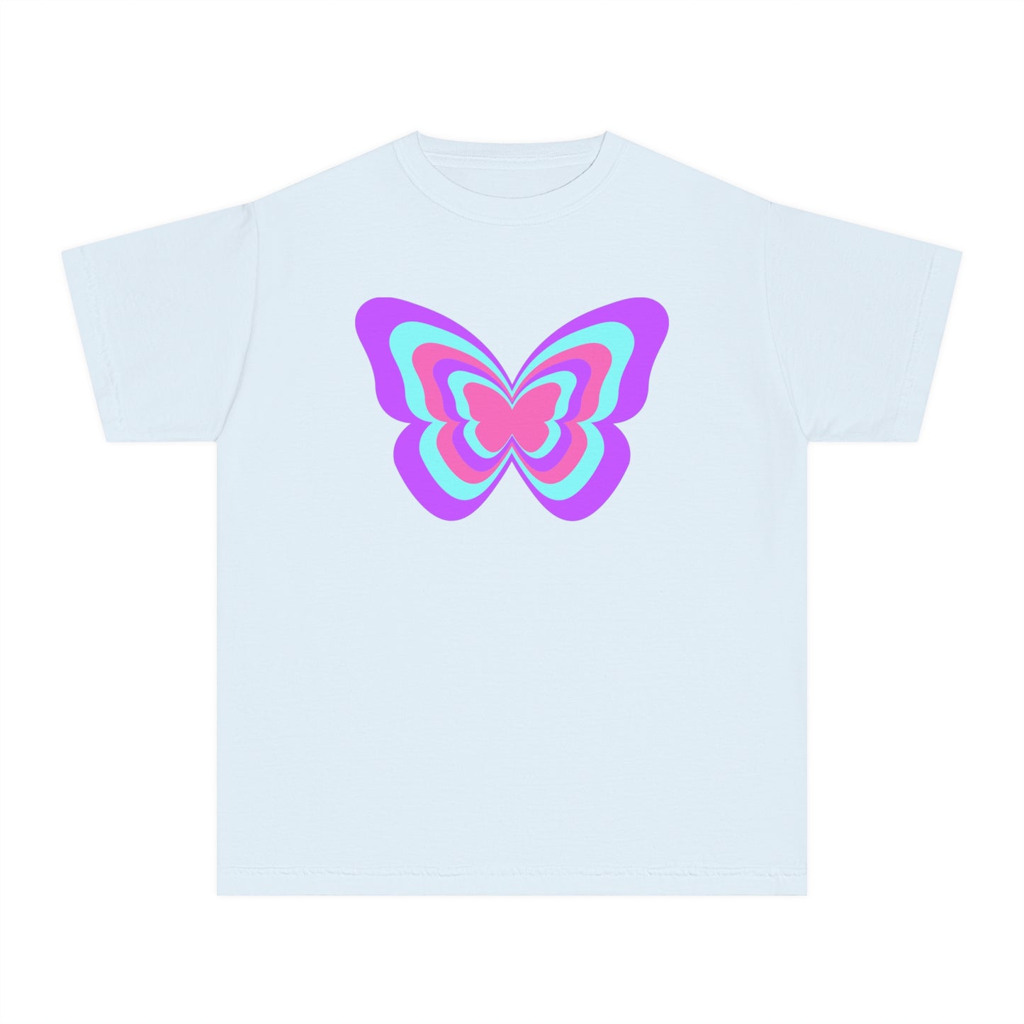 Pink and Purple Butterfly Baby Tee