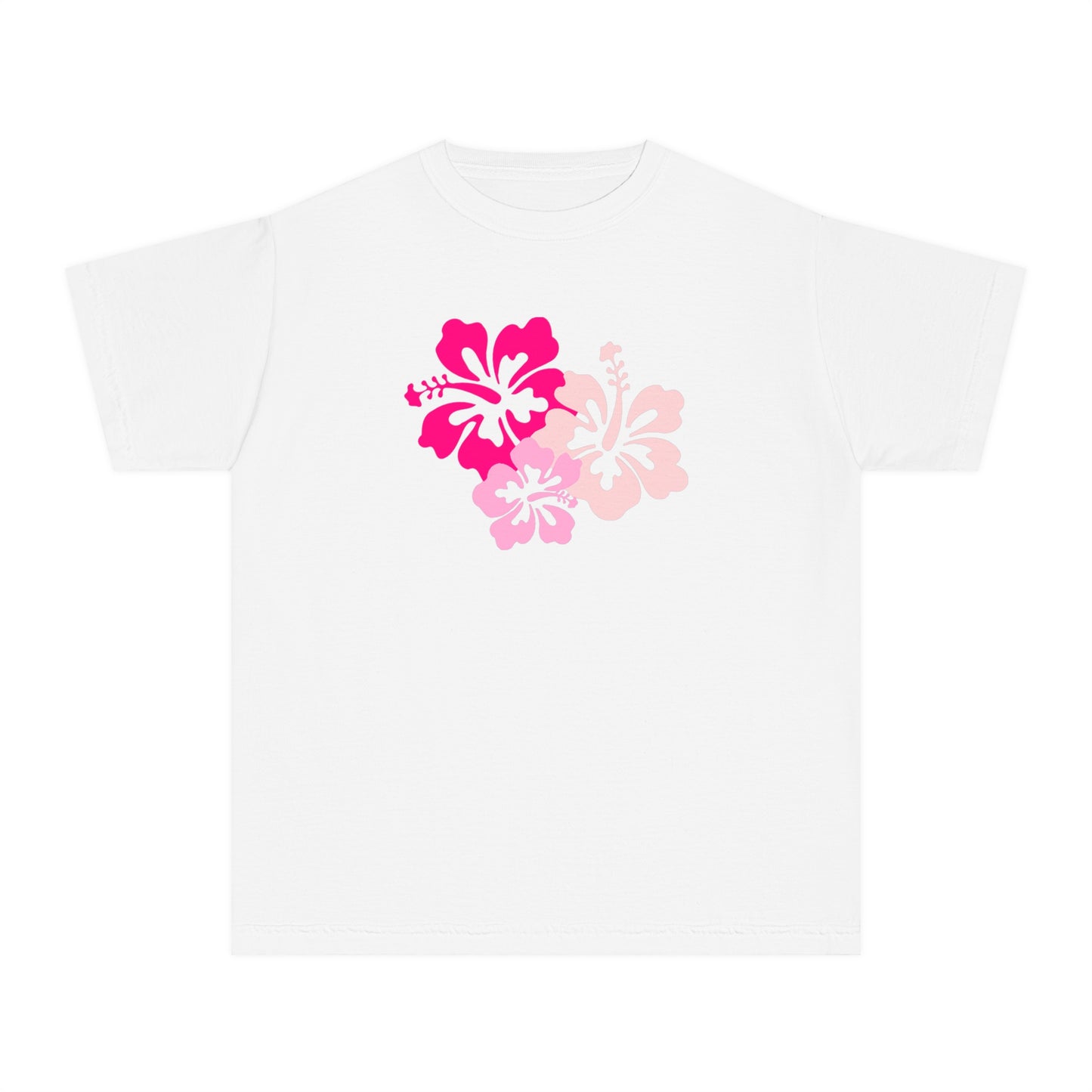 Pink Hibiscus Baby Tee