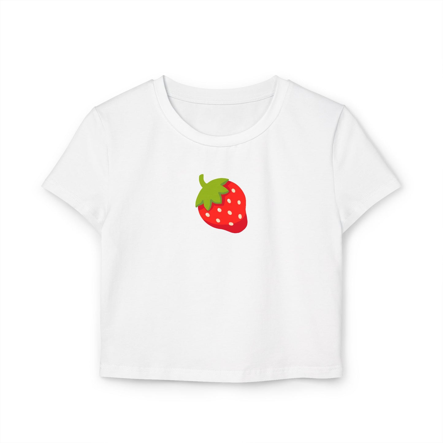 Strawberry Emoji Organic Cotton Baby Tee