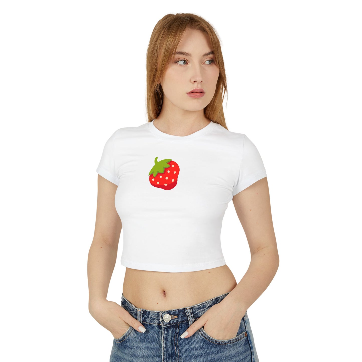 Strawberry Emoji Organic Cotton Baby Tee