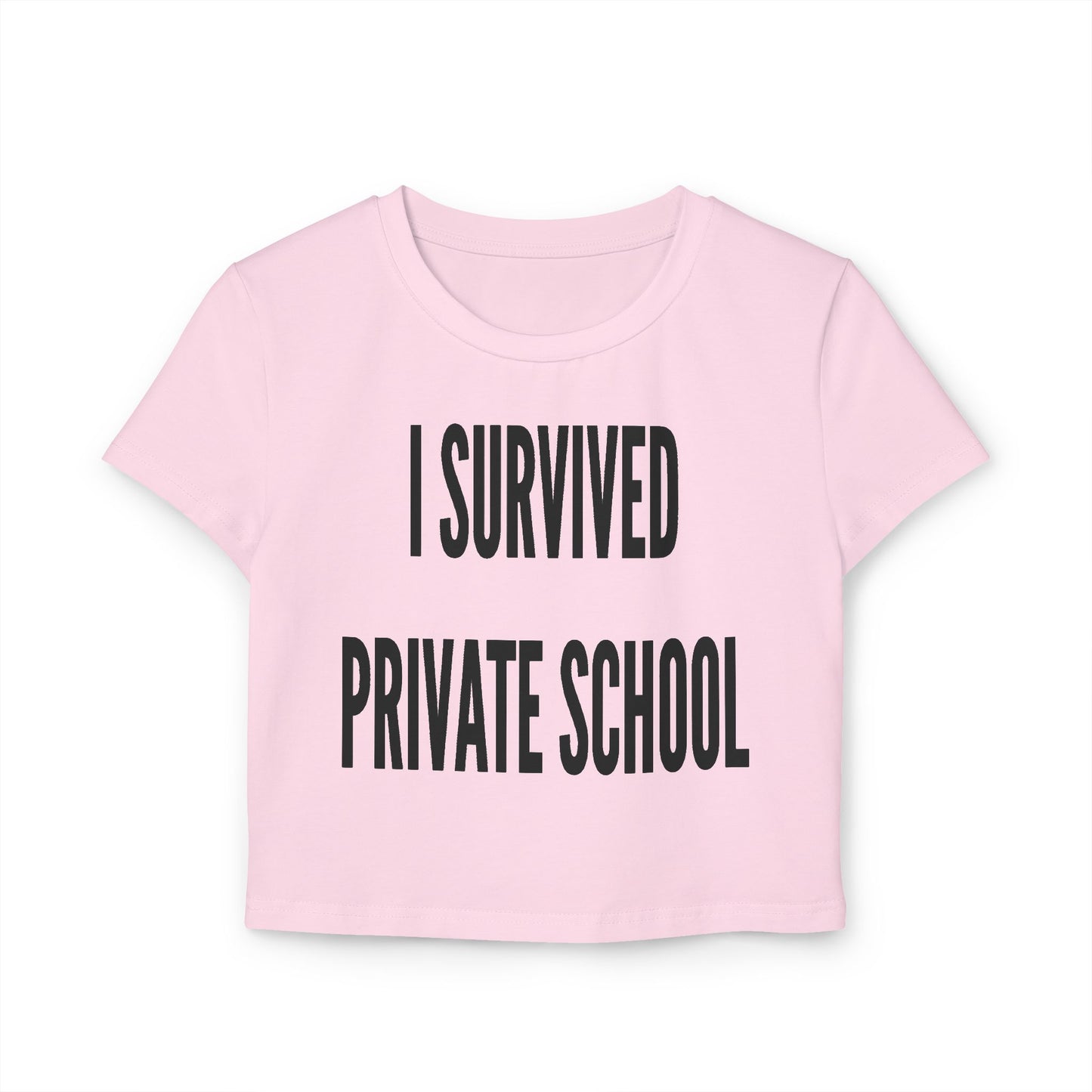 I Survived Private School Organic Cotton Baby Tee