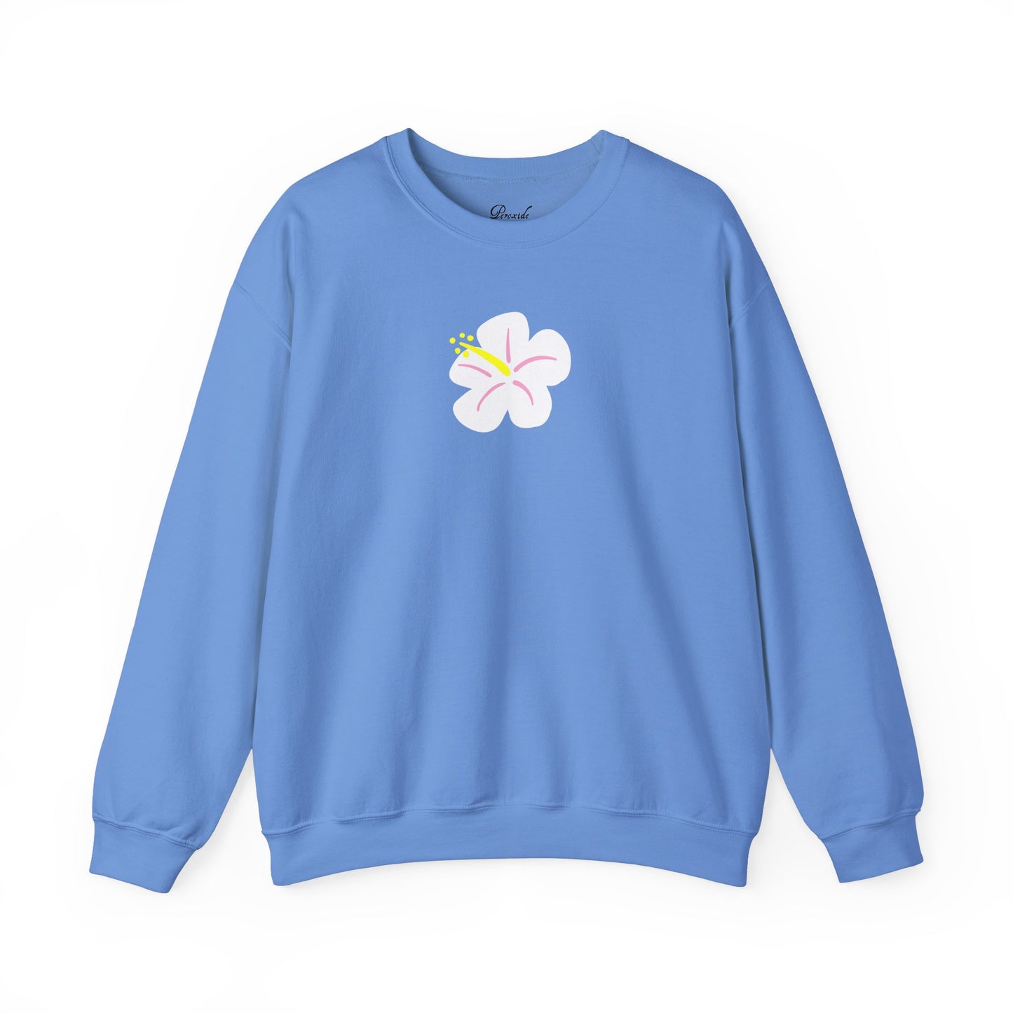 White Hibiscus Sweatshirt