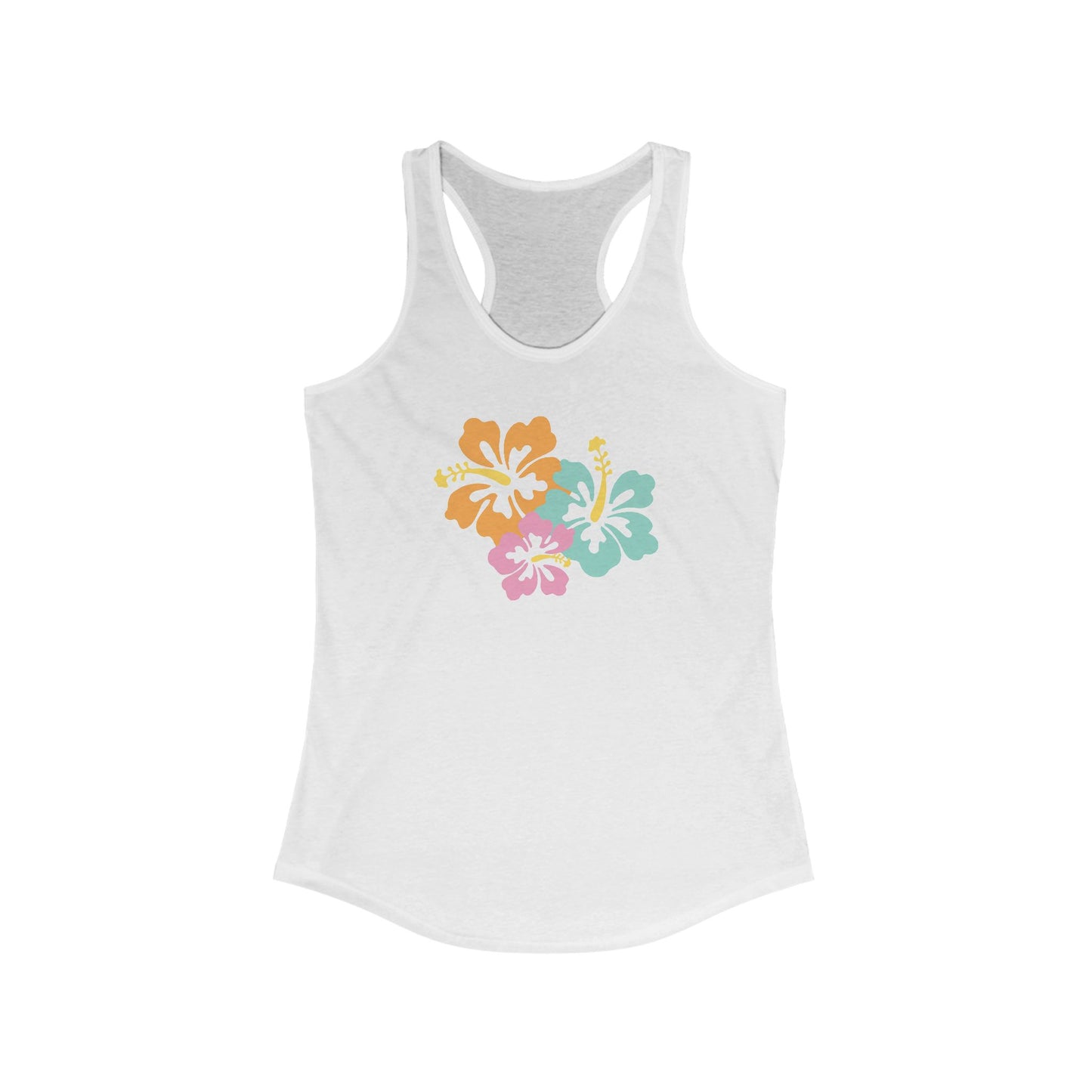 Sun Bleached Hibiscus Racerback Tank