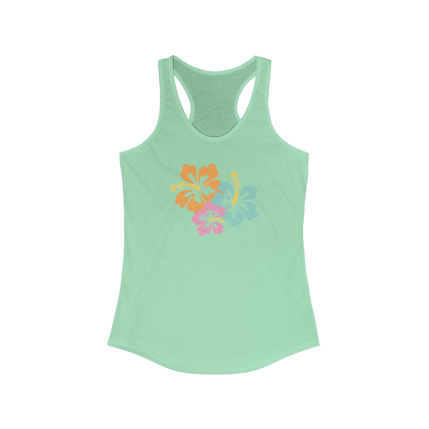 Sun Bleached Hibiscus Racerback Tank