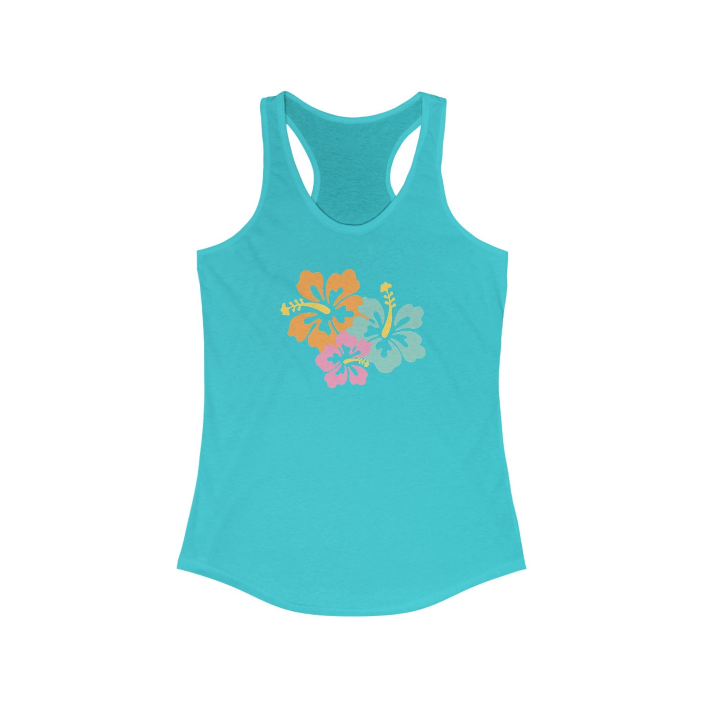Sun Bleached Hibiscus Racerback Tank