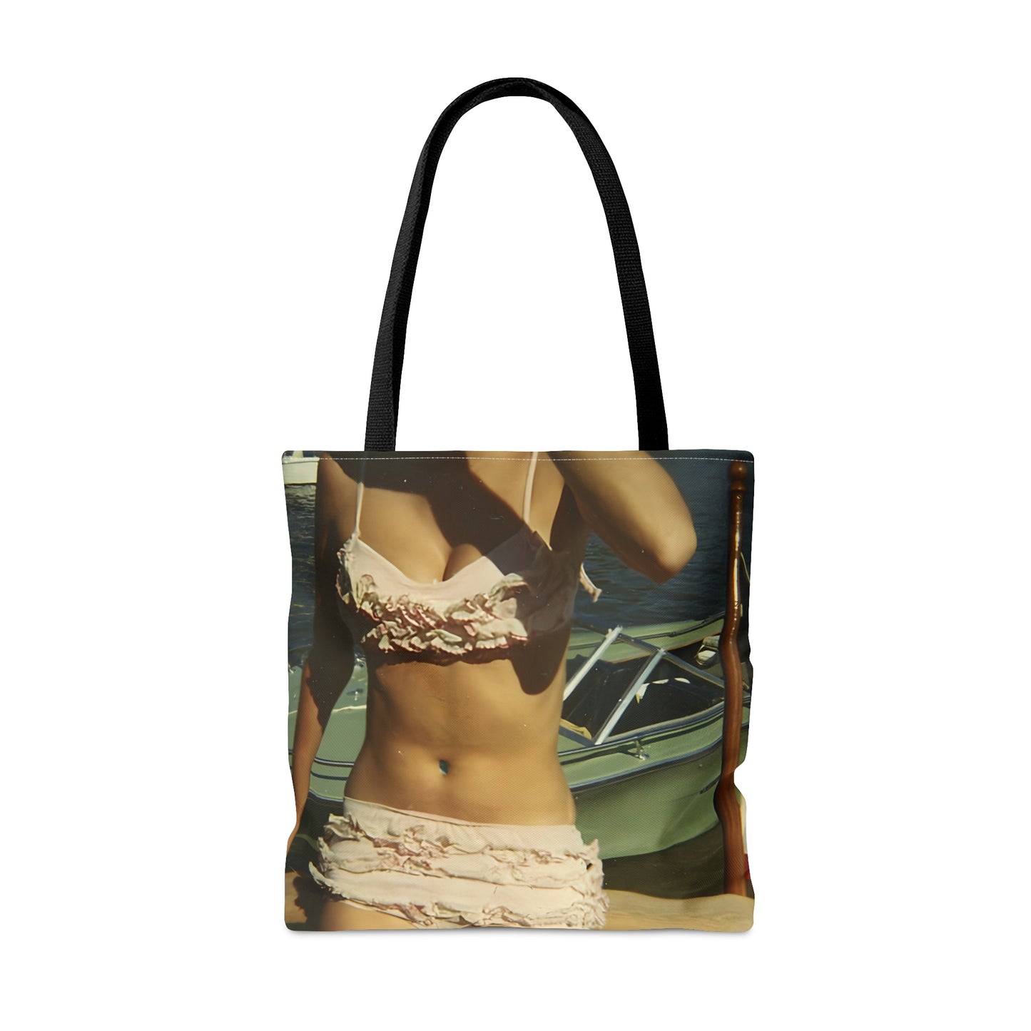Pink Ruffled Bikini Tote