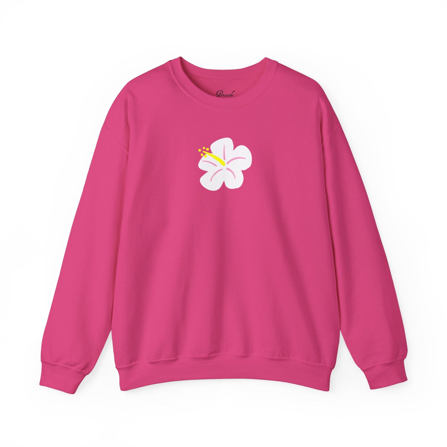 White Hibiscus Sweatshirt