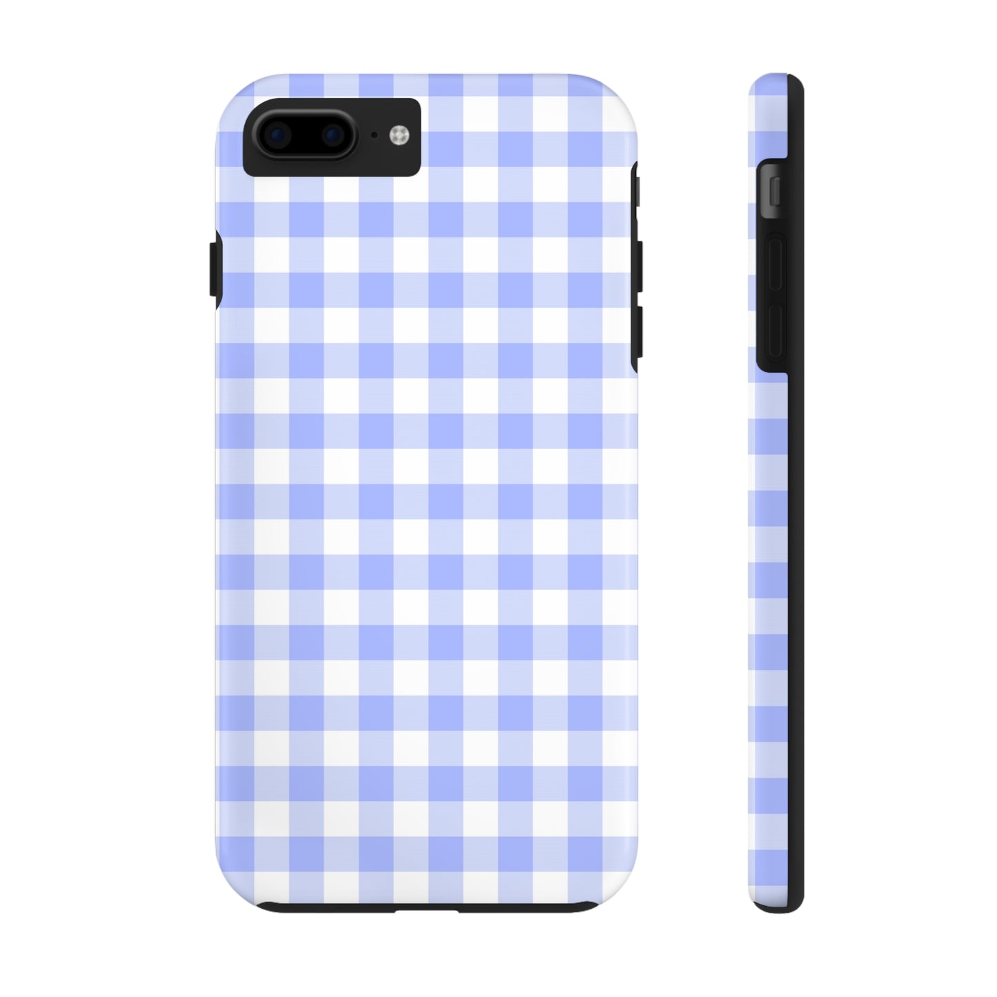 Blue Gingham Tough Phone Case