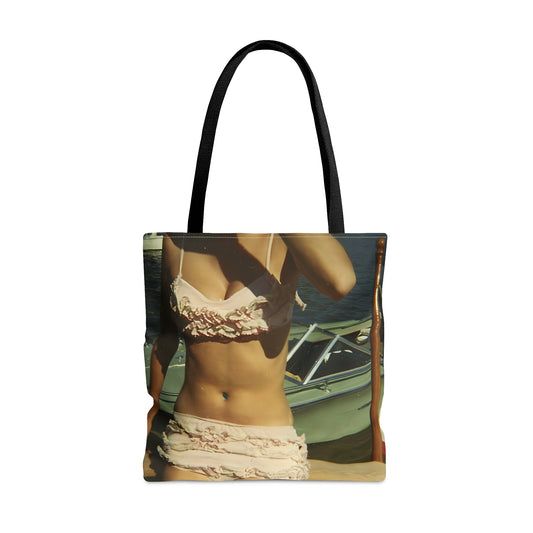Pink Ruffled Bikini Tote