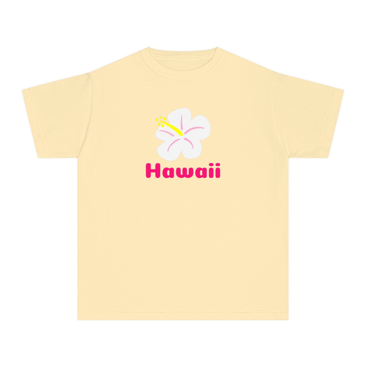 Hawaii White Hibiscus Baby Tee