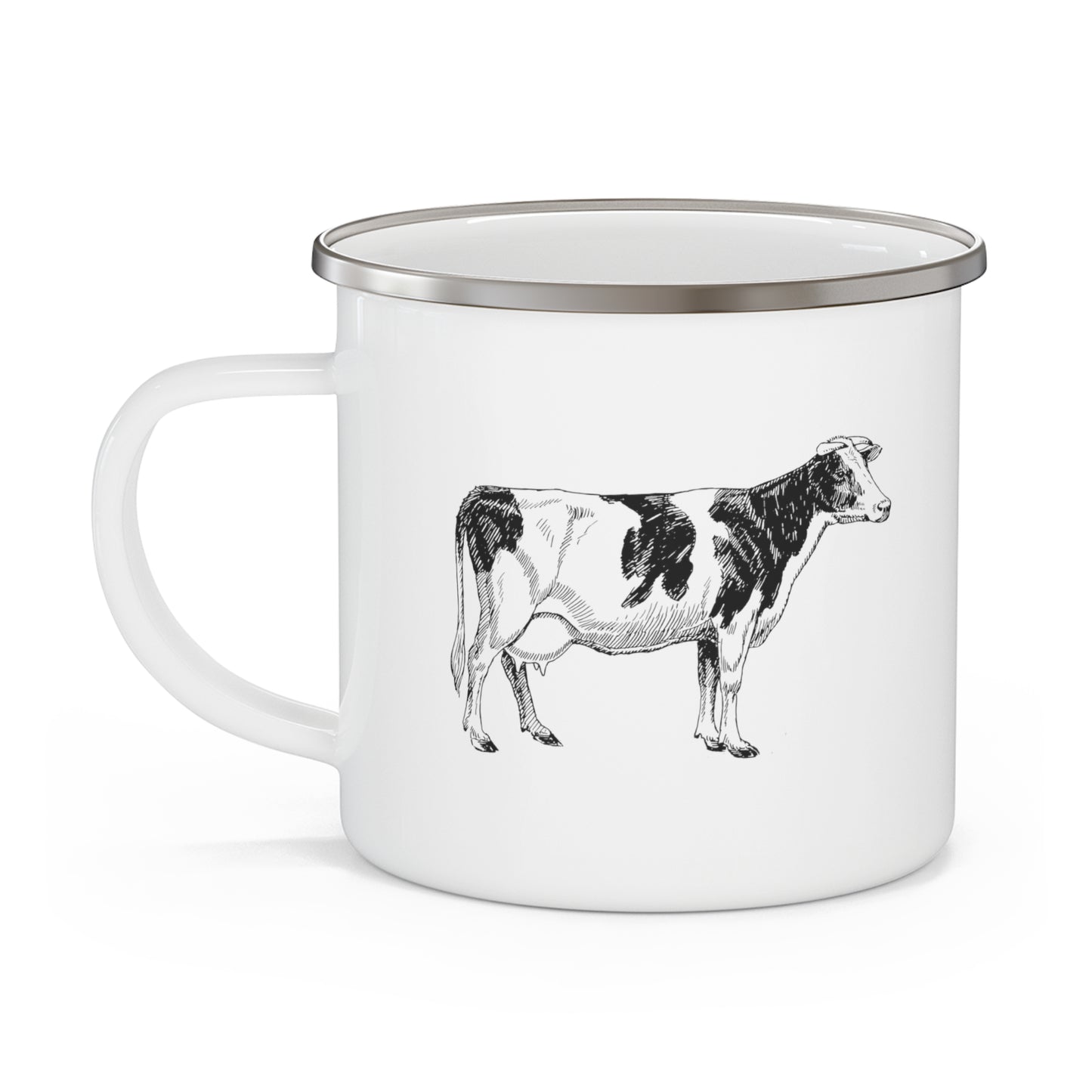 Cow Enamel Mug