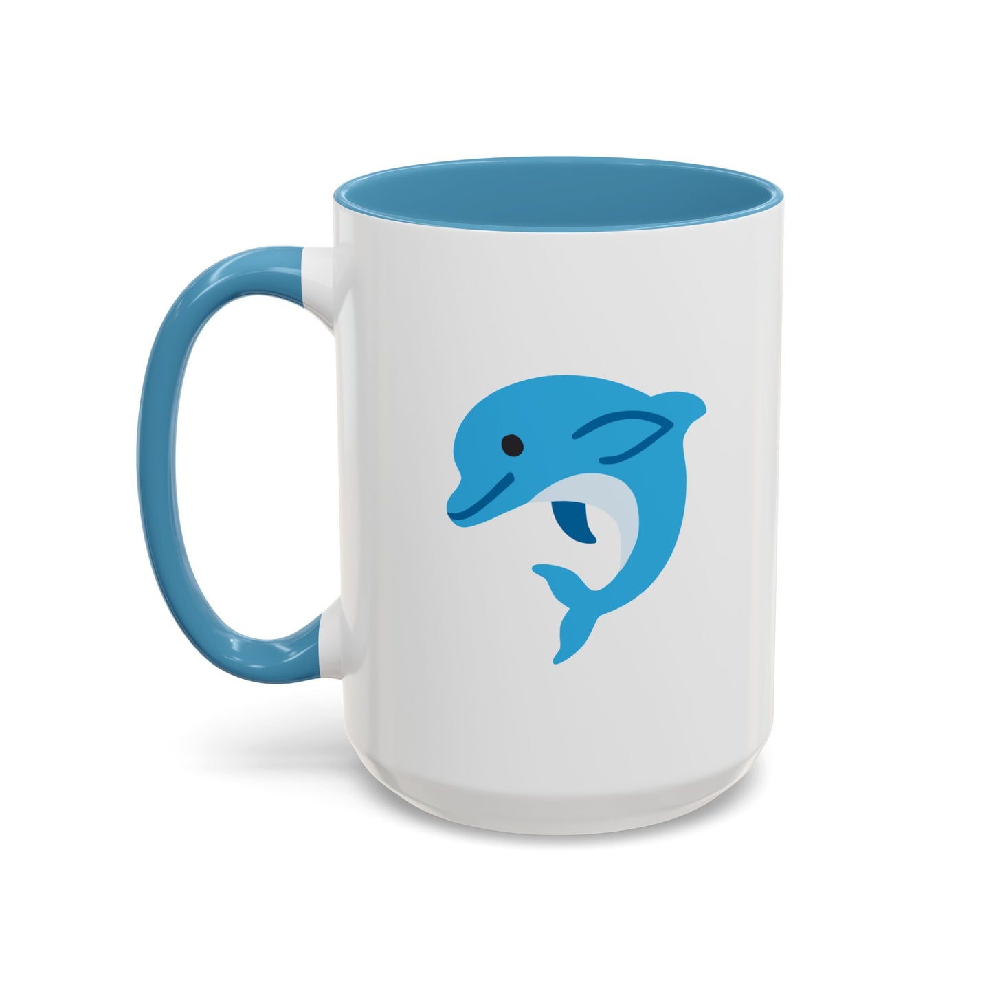 Dolphin Emoji Accent Mug