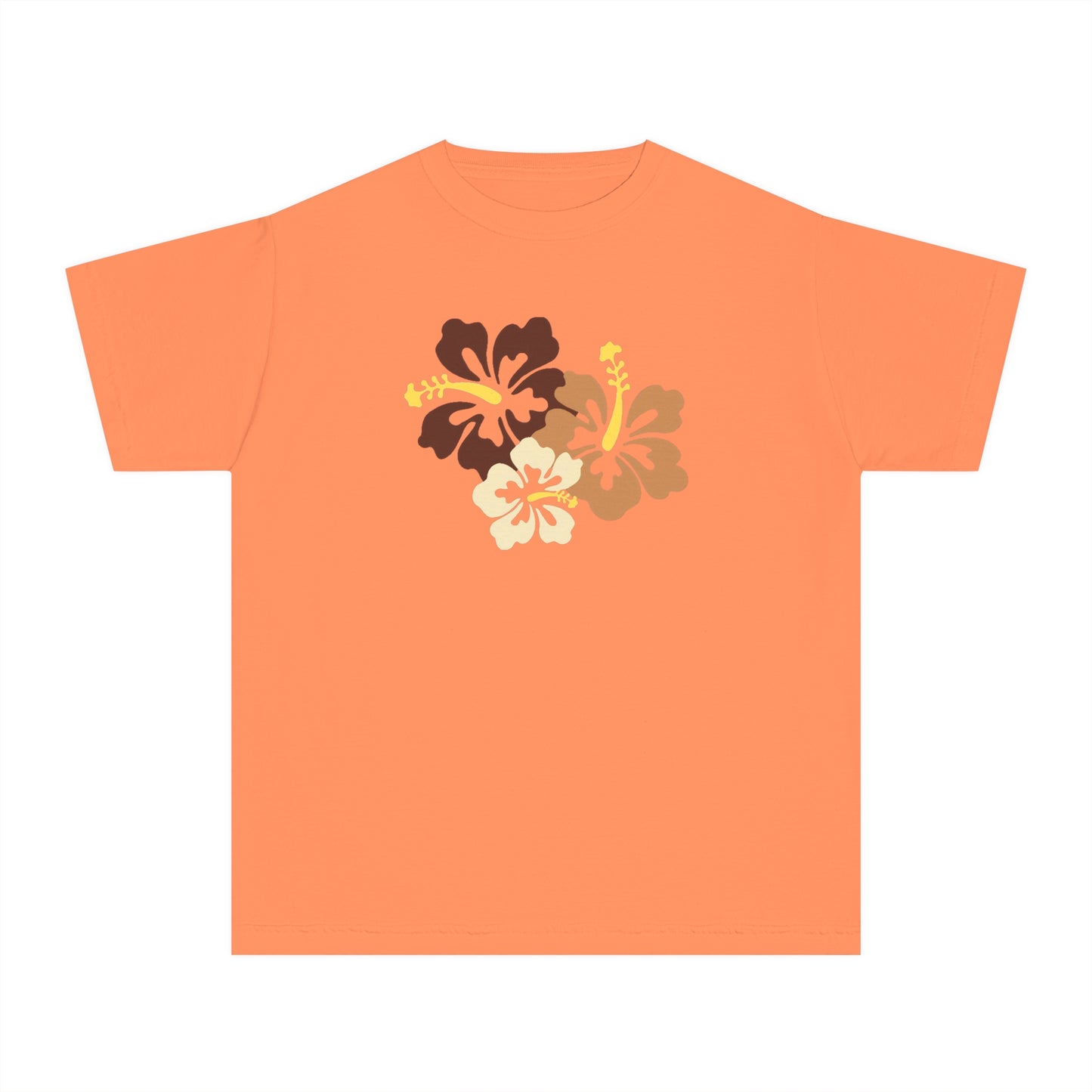 Brown Hibiscus Baby Tee