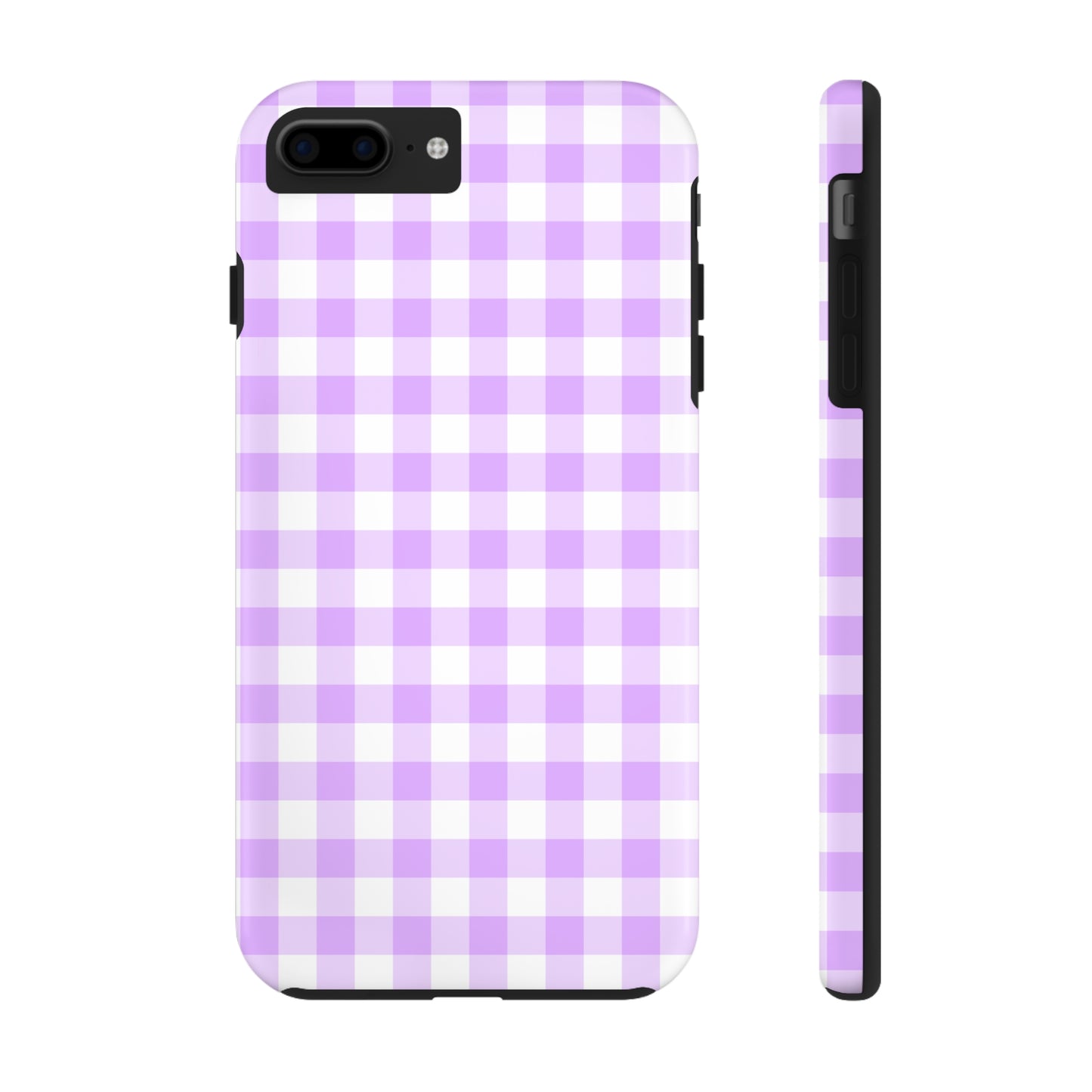Lavender Gingham Tough Phone Case